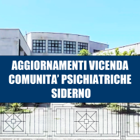 Nota stampa sulla vicenda delle comunita' psichiatriche di Siderno